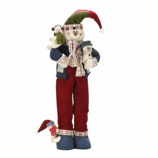 Merry Snowman Plush Decor