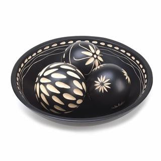 Ebony Decorative Balls Set