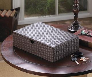 Faux Leather Keepsake Box