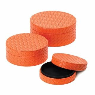 Orange Keepsake Boxes Trio