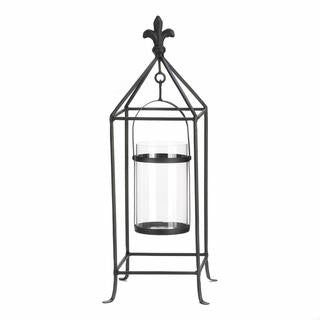 Fleur-De-Lis Framed Candle Stand