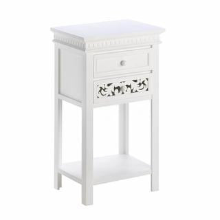 Fleur De Lis Double Drawer Table