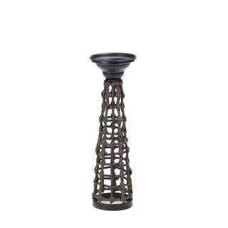 Knotted Rattan Candle Stand (S)