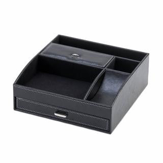 Black Faux Leather Organizer