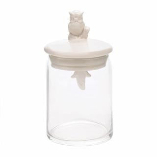 Owl Glass Jar