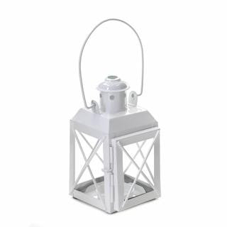 White Railway Candle Lantern Lamp