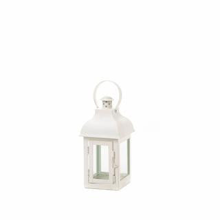 Gable Small White Lantern