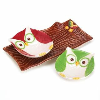 Holiday Hoot Snack Plates