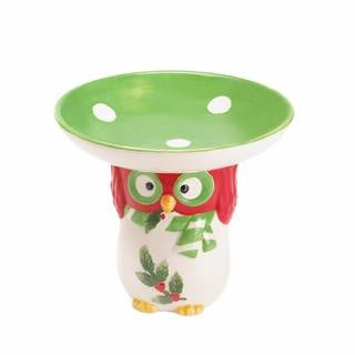 Holiday Hoot Candy Dish