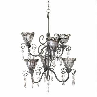 Midnight Blooms Tiered Chandelier