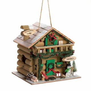 Holiday Mountain Lodge Birdhouse