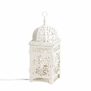 White Scrollwork Lamp