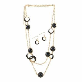 Black Orbit Jewelry Set