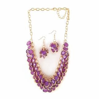 Radiant Orchid Circlet Jewelry Set