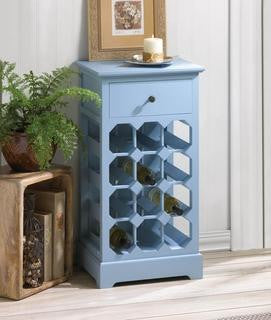 Somerset Blue Wine Cabinet