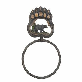 eBlack Bear Paw Towel Ring