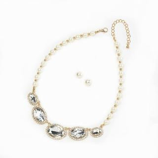 Brilliant Pearls Jewelry Set