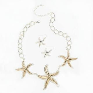 Shimmering Starfish Jewelry Set