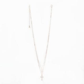 Faithful Cross Double Chain Necklace