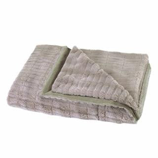 eTaupe Faux Fur Throw Blanket