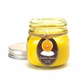 Lemon Sugar Mason Jar Candle