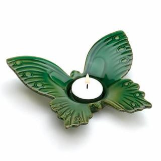 Green Butterfly Tealight Holder