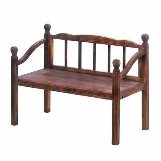 Garden Grove Wood Bench Plant Stand