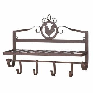 Rooster Silhouette Wall Rack