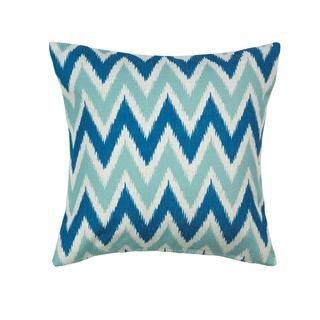 Cool Waves Chevron Pillow