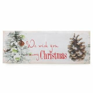 Christmas Tidings LED Wall Art