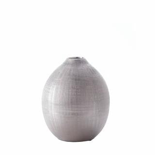 Round Silver Zeal Vase