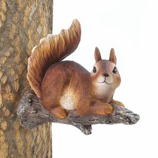 Lounging Squirrel Tree Decor