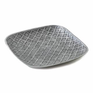 Trellis Stamped Square Dish