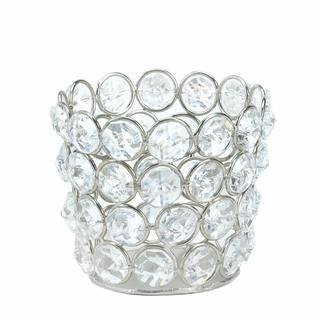 Silver Shimmer Fluted Candle Cup