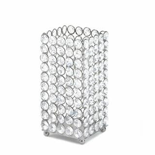 Silver Shimmer Square Candle Holder