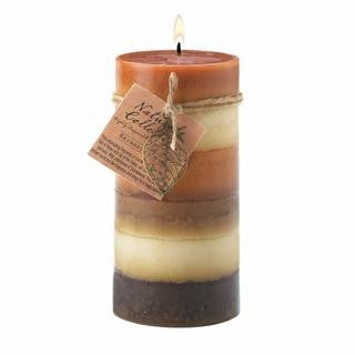 Harmony Leaf Tall Pillar Candle