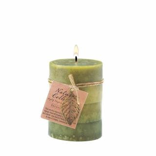 Serenity Leaf Pillar Candle