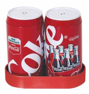 Coke Galvanized Salt & Pepper Shakers