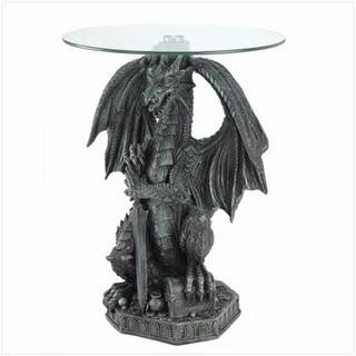 Guarding Dragon Accent Table