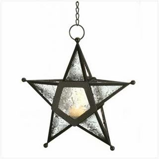 Clear Glass Star Lantern