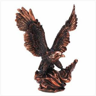 Majestic Eagle in Flight Statue