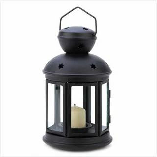 Black Colonial Candle Lamp