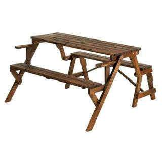 Rustic Convertible Garden Table