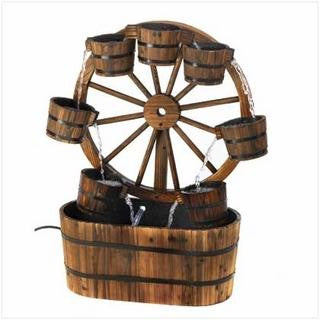 Wagon Wheel Fountain