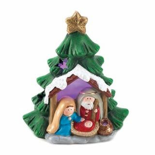 Light-Up Nativity Tree Decor