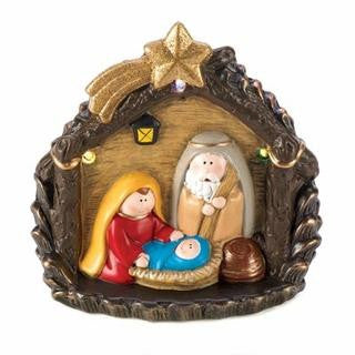 Large Lighted Nativity Figurine