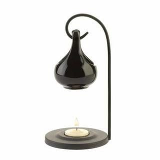 Black Tear Drop Oil Warmer