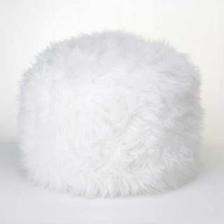 White Ottoman Pouf