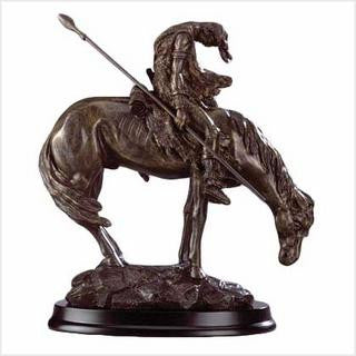 The End of the Trail Horse Figurine