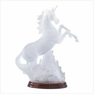 Frosted Unicorn Figurine